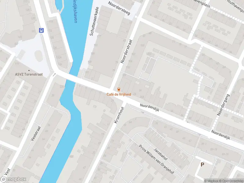 Ambulance met grote spoed naar de Noordendijk in Dordrecht