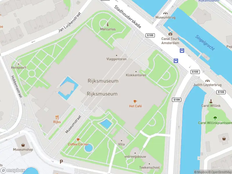 Brandweer met gepaste spoed naar de Museumstraat in Amsterdam