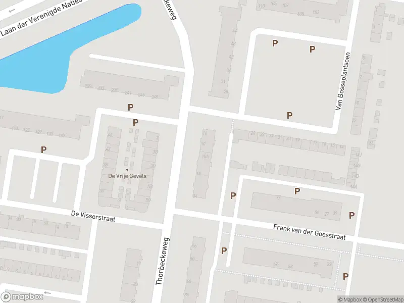 Ambulance met grote spoed naar de Thorbeckeweg in Dordrecht