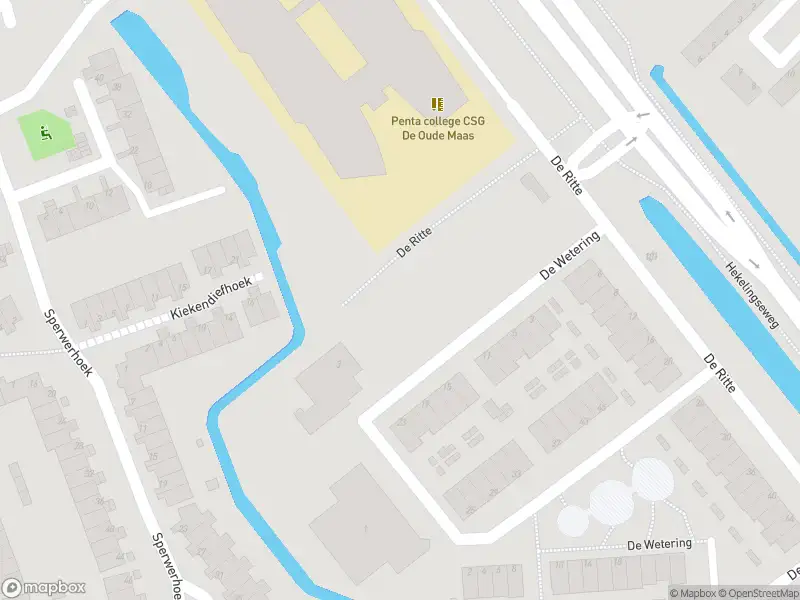 Politie naar de De Ritte in Spijkenisse vanwege ongeval met letsel