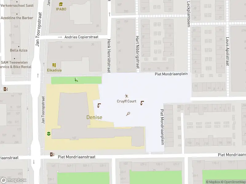 Brandweer met gepaste spoed naar de Piet Mondriaanplein in Amsterdam