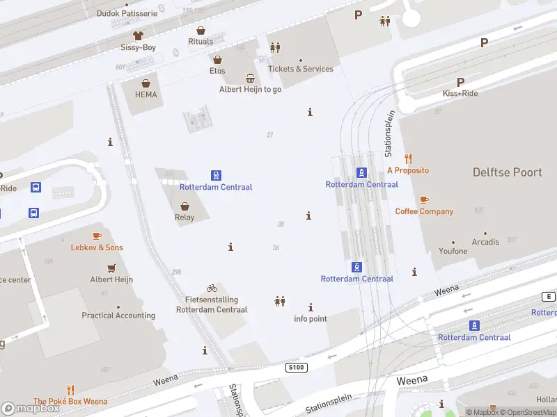 Besteld ambulance vervoer naar de Stationsplein in Rotterdam