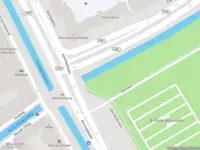 Brandweer met gepaste spoed naar de Koningskade in 's-Gravenhage