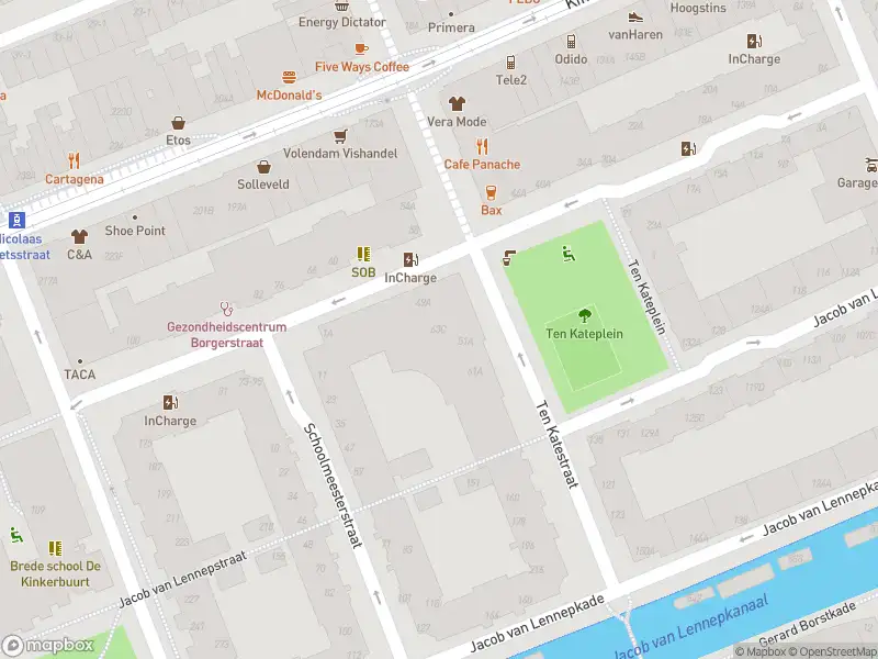 Brandweer met grote spoed naar de Borgerstraat in Amsterdam