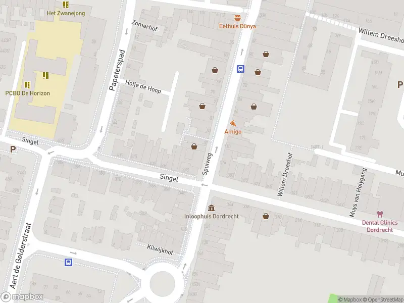 Ambulance met gepaste spoed naar de Spuiweg in Dordrecht