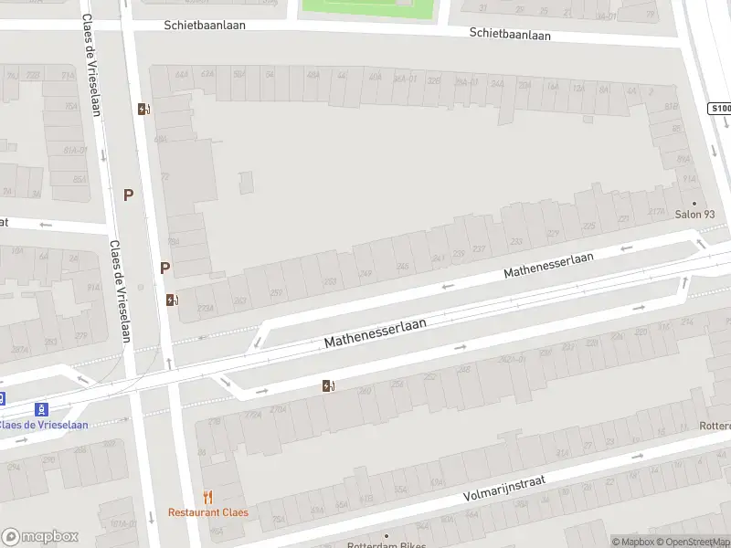 Ambulance met grote spoed naar de Mathenesserlaan in Rotterdam