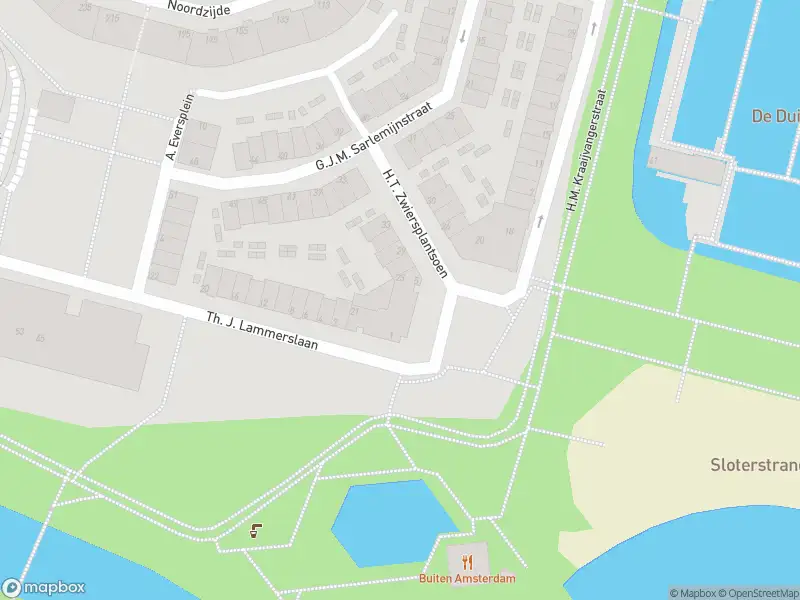 Brandweer met gepaste spoed naar de H.T. Zwiersplantsoen in Amsterdam