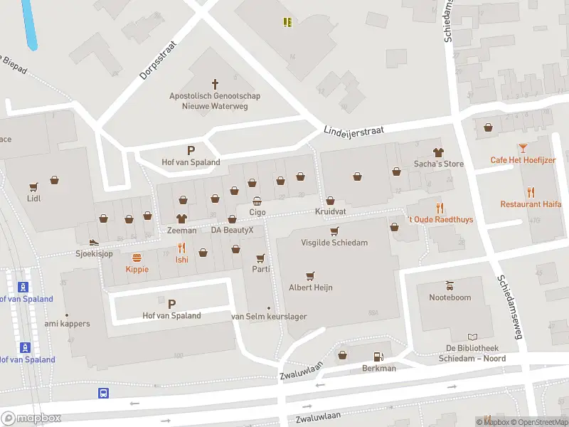 Ambulance met grote spoed naar de Hof van Spaland in Schiedam