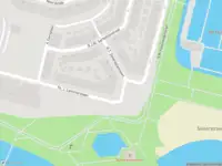 Brandweer met gepaste spoed naar de H.T. Zwiersplantsoen in Amsterdam