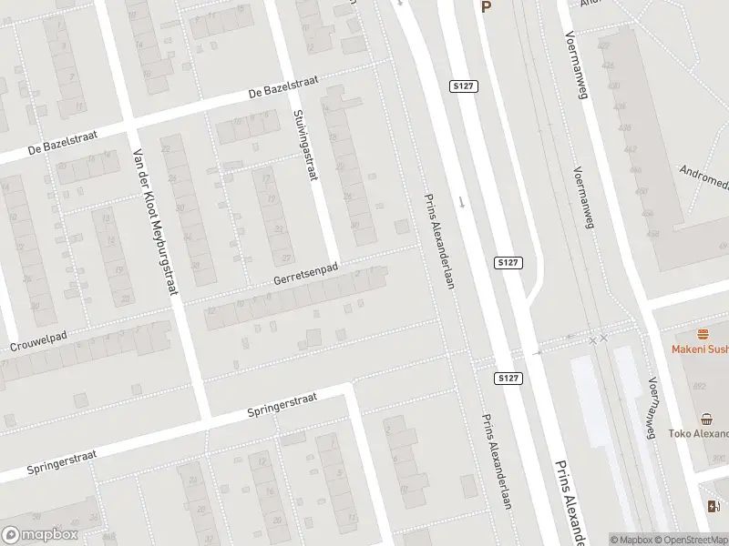 Ambulance met grote spoed naar de Gerretsenpad in Rotterdam