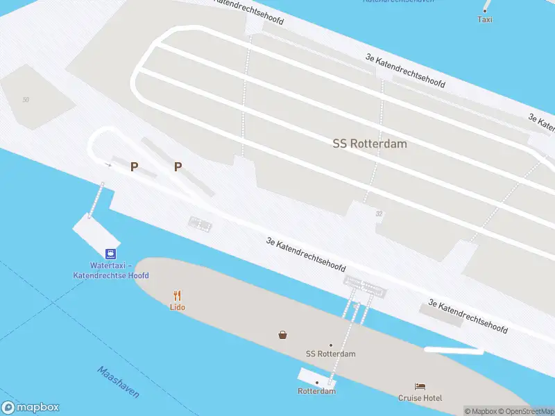 Ambulance met grote spoed naar de 3e Katendrechtsehoofd in Rotterdam