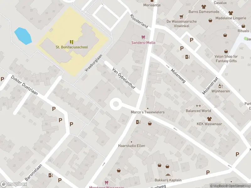 Ambulance met grote spoed naar de Van Gybelanthof in Wassenaar