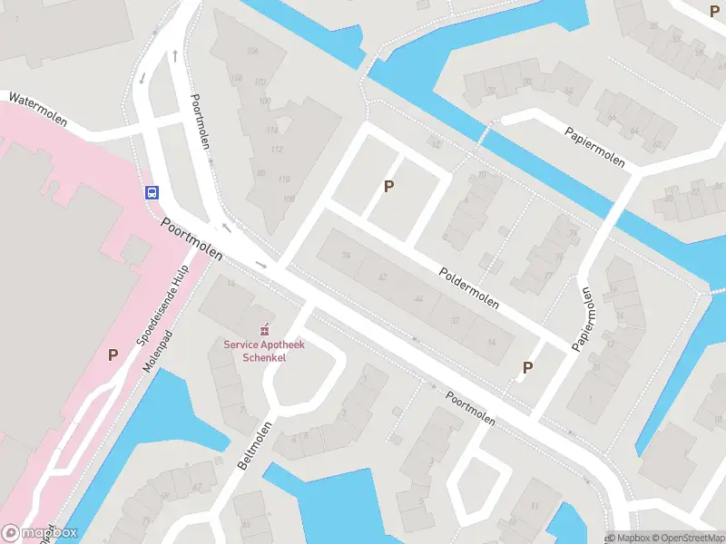 Brandweer met gepaste spoed naar de Poortmolen in Capelle aan den IJssel vanwege een liftopsluiting