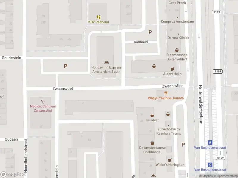 Besteld ambulance vervoer naar de Zwaansvliet in Amsterdam