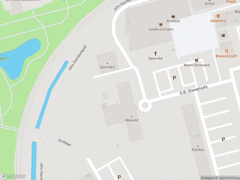 Ambulance met grote spoed naar de G.B. Shawplaats in Rotterdam