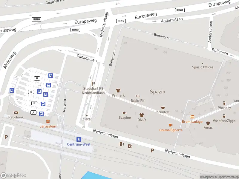 Ambulance met grote spoed naar de Oostwaarts in Zoetermeer