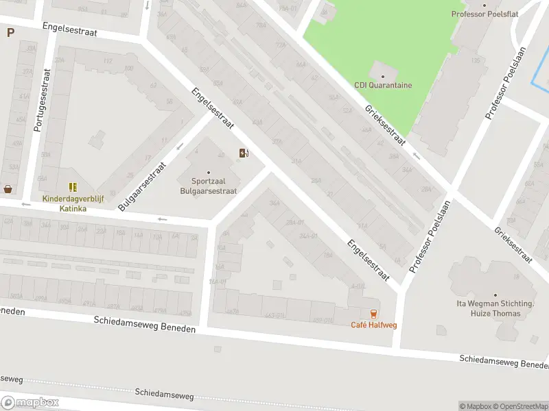 Ambulance met grote spoed naar de Engelsestraat in Rotterdam