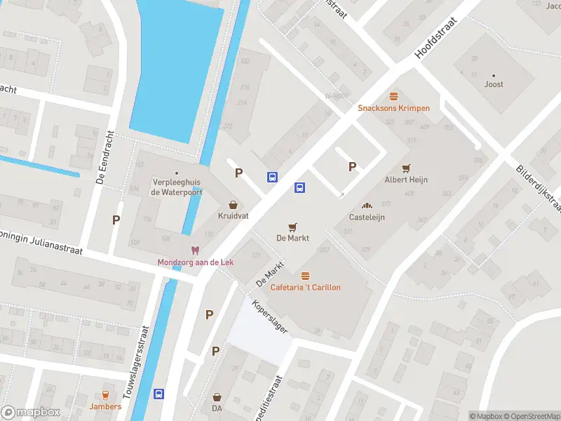 Ambulance met gepaste spoed naar de De Markt in Krimpen aan de Lek