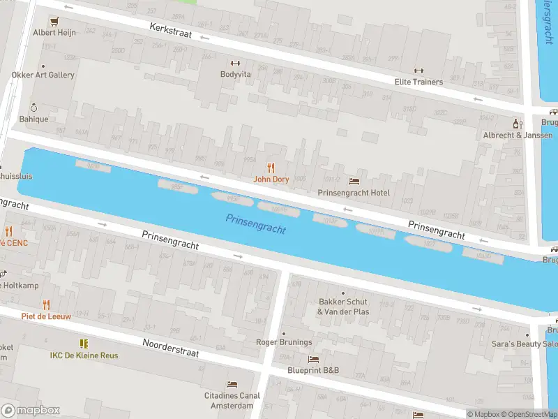 Besteld ambulance vervoer naar de Prinsengracht in Amsterdam