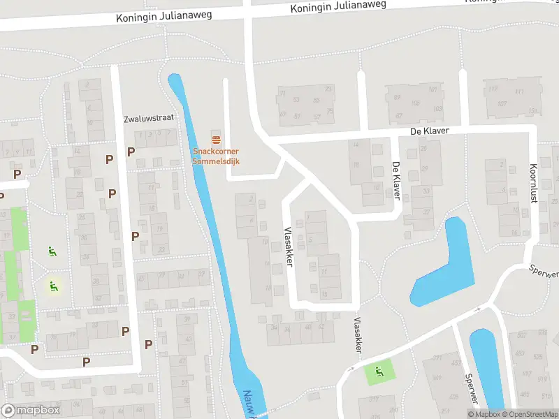 Ambulance met grote spoed naar de Vlasakker in Sommelsdijk