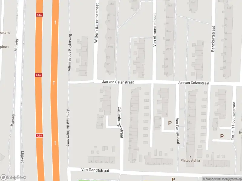 Ambulance met gepaste spoed naar de Callenburghstraat in Dordrecht