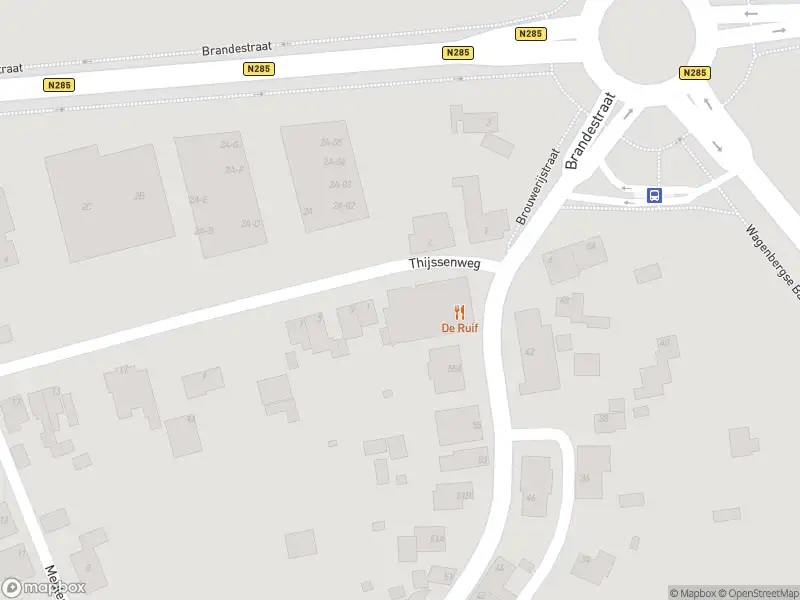 Brandweer met gepaste spoed naar de Thijssenweg in Wagenberg