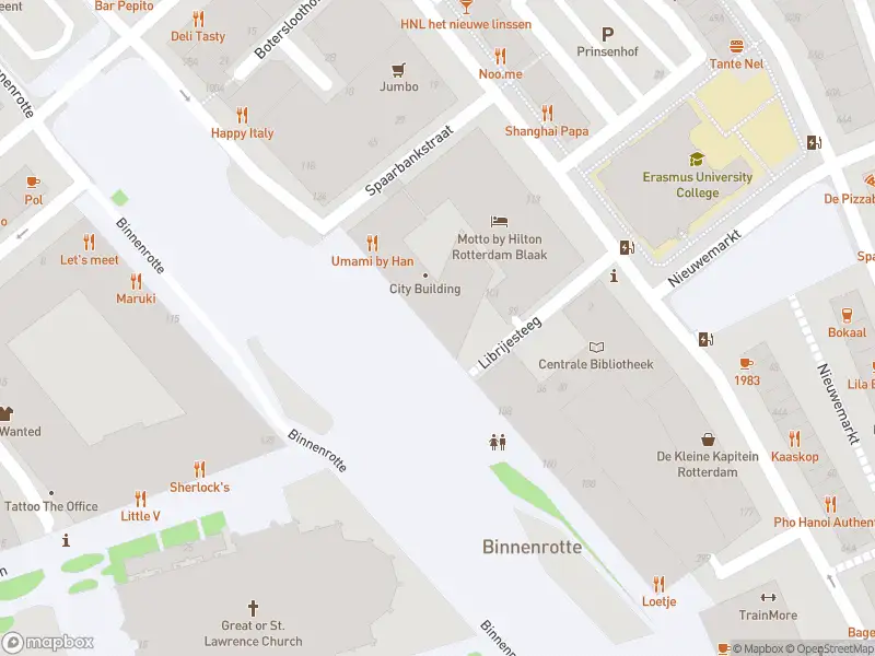 Ambulance met gepaste spoed naar de Binnenrotte in Rotterdam