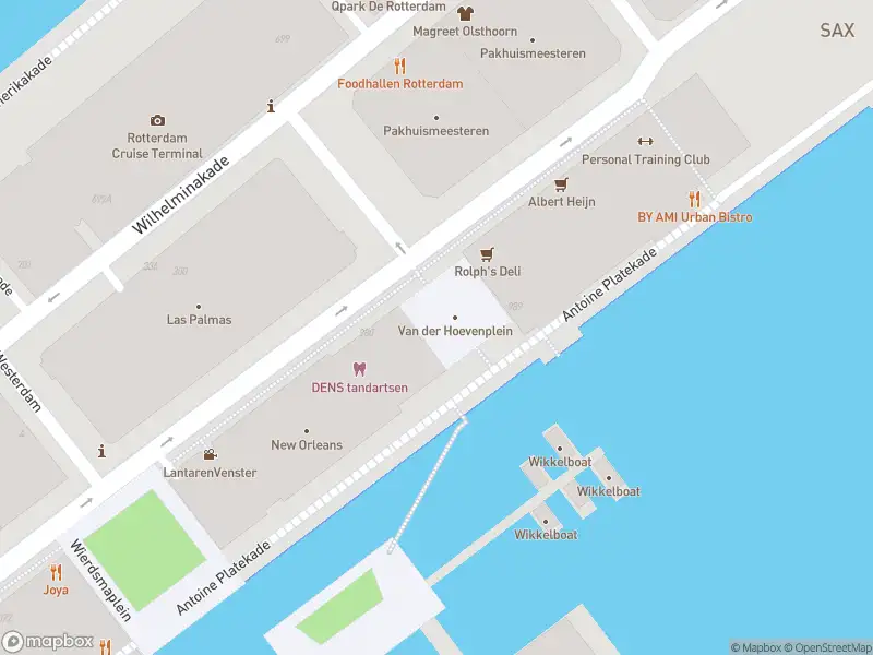 Ambulance met grote spoed naar de Van der Hoevenplein in Rotterdam