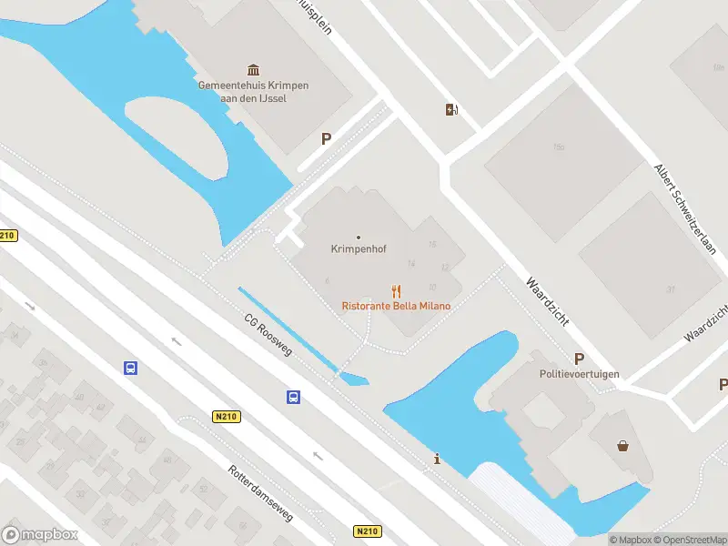 Ambulance met grote spoed naar de Waardzicht in Krimpen aan den IJssel