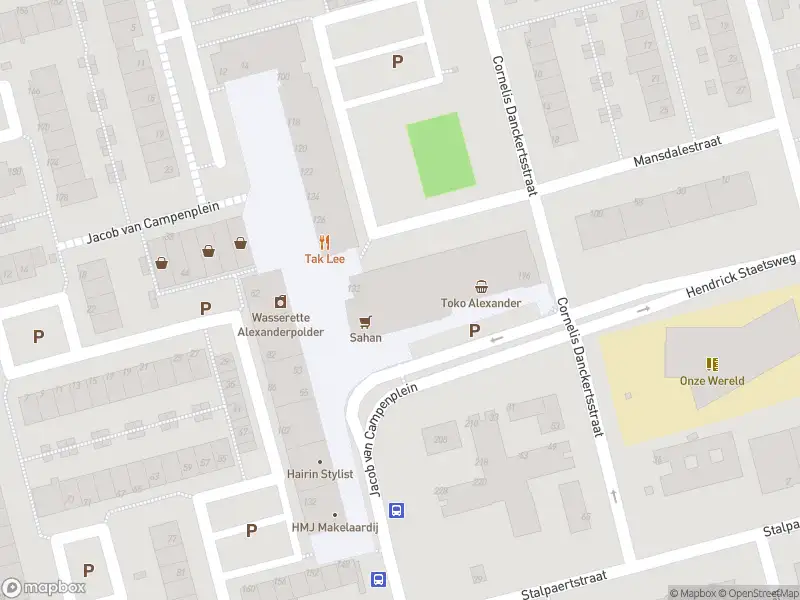 Ambulance met grote spoed naar de Jacob van Campenplein in Rotterdam