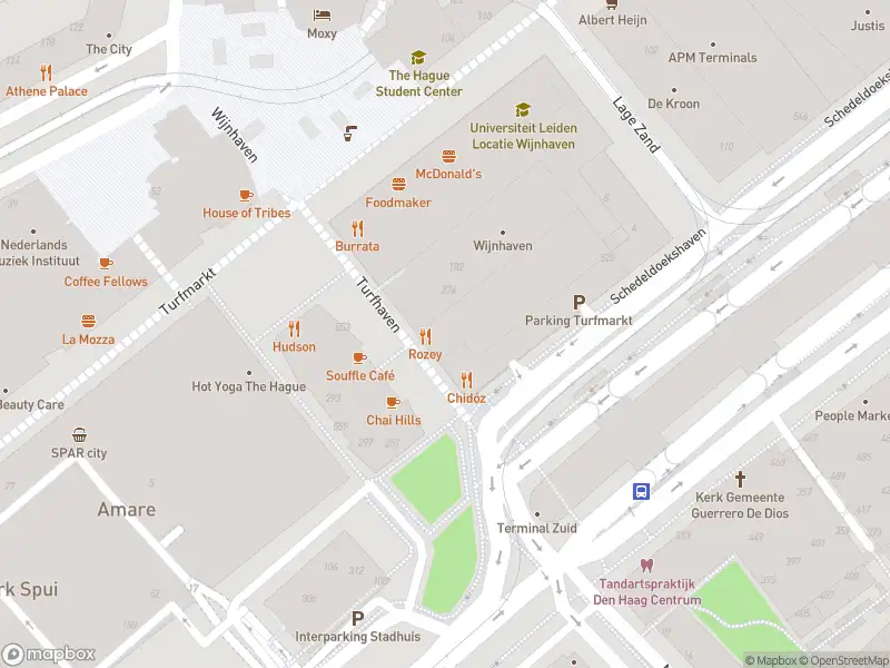 Ambulance met gepaste spoed naar de Turfhaven in 's-Gravenhage