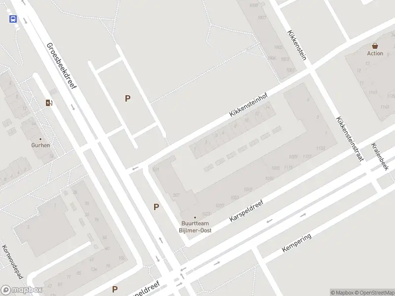 Brandweer met grote spoed naar de Kikkensteinhof in Amsterdam