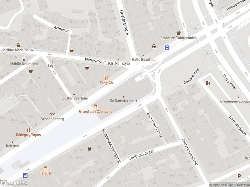 Brandweer met grote spoed naar de Damsterplein in Groningen vanwege afgaan automatisch brandalarm