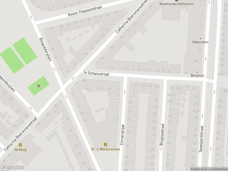 Ambulance met grote spoed naar de 1e Schansstraat in Rotterdam