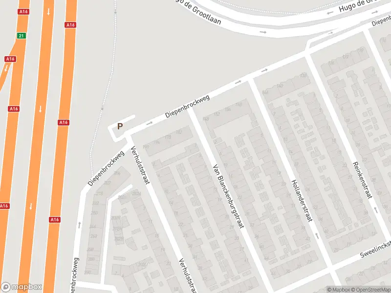 Ambulance met gepaste spoed naar de Van Blanckenburgstraat in Dordrecht