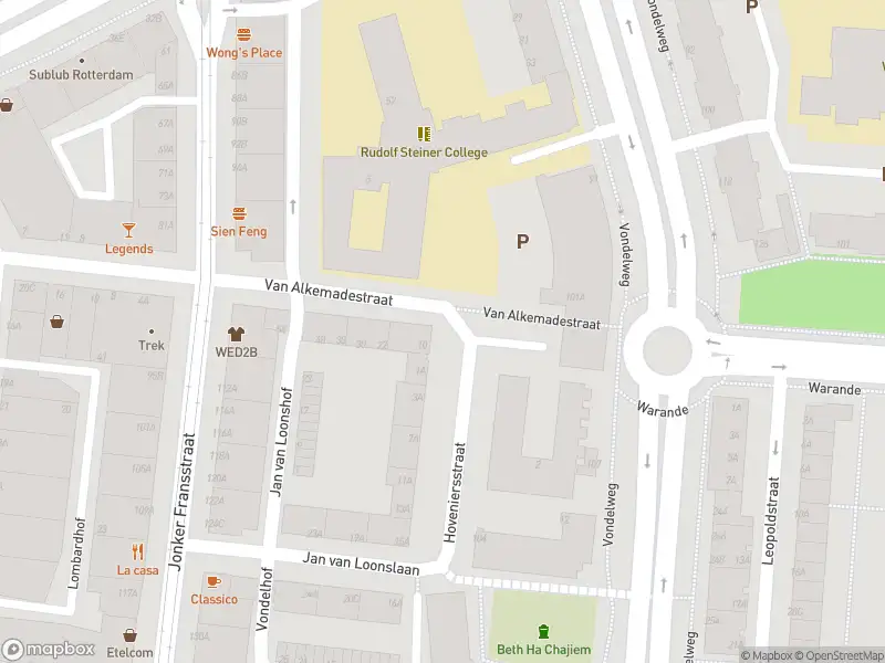 Brandweer met gepaste spoed naar de Van Alkemadestraat in Rotterdam