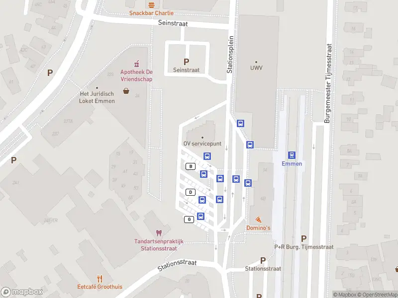 Brandweer met gepaste spoed naar de Stationsplein in Emmen