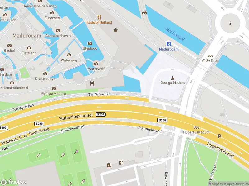 Brandweer met grote spoed naar de George Maduroplein in 's-Gravenhage vanwege afgaan automatisch brandalarm