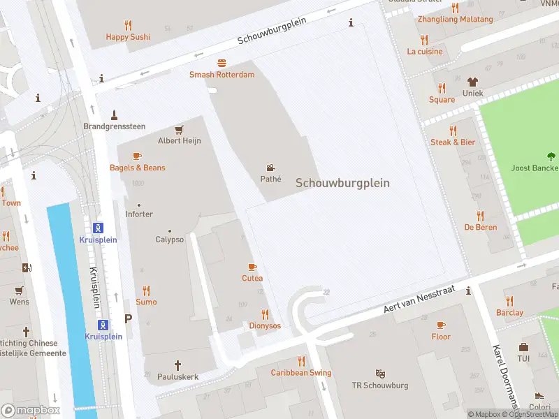 Brandweer met gepaste spoed naar de Schouwburgplein in Rotterdam vanwege een liftopsluiting