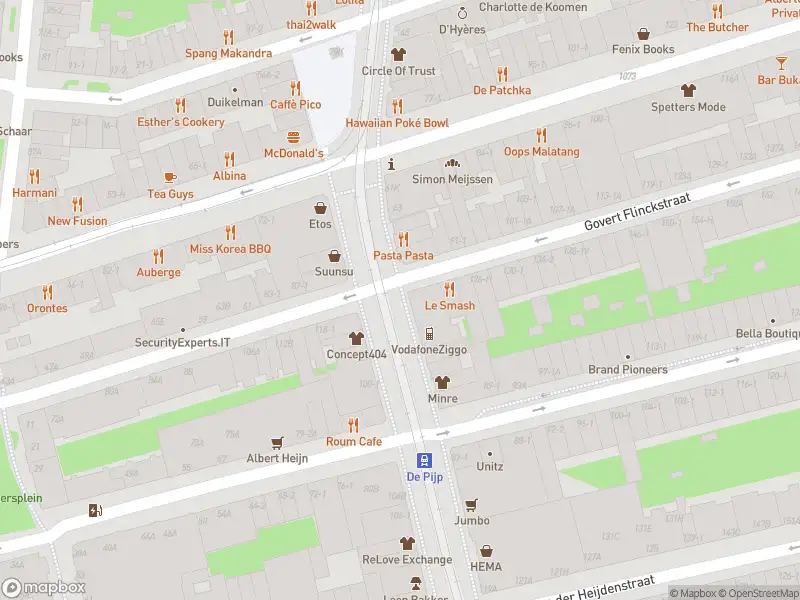 Brandweer met gepaste spoed naar de Rokin in Amsterdam