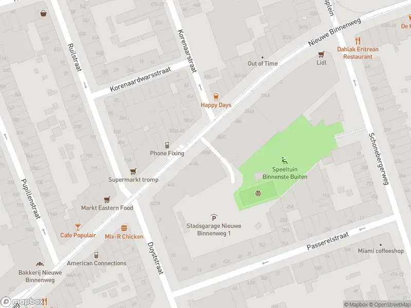 Besteld ambulance vervoer naar de Nieuwe Binnenweg in Rotterdam