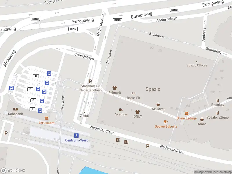 Brandweer met gepaste spoed naar de Europaweg in Zoetermeer