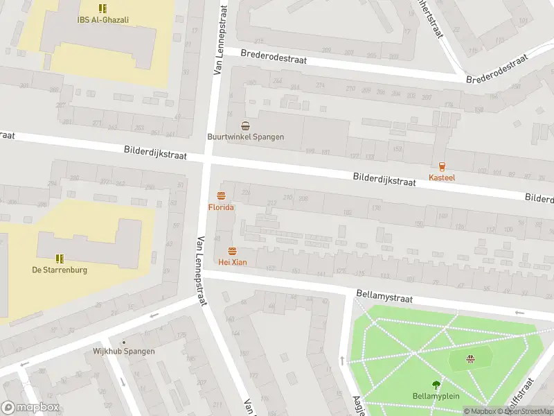 Ambulance met grote spoed naar de Bilderdijkstraat in Rotterdam