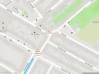 Ambulance met grote spoed naar de Roemer Visscherstraat in Gouda