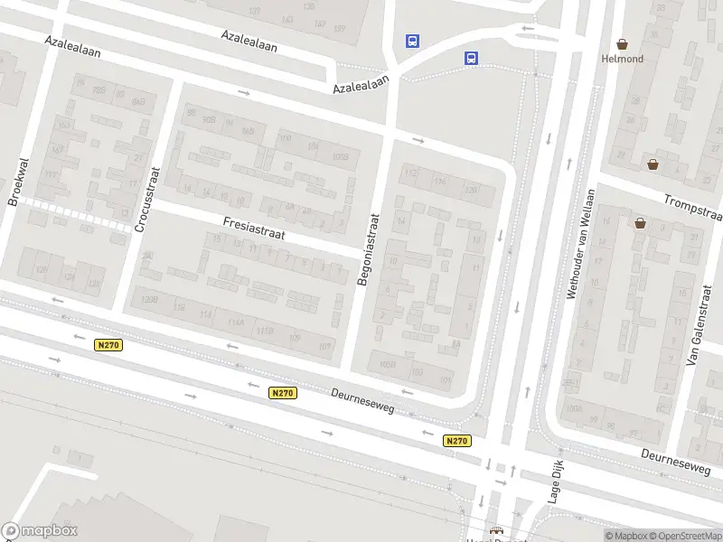 Brandweer met grote spoed naar de Begoniastraat in Helmond vanwege waarnemen gaslucht