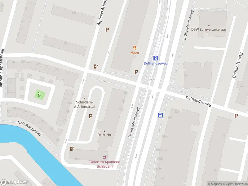 Ambulance naar de 's-Gravelandseweg in Schiedam