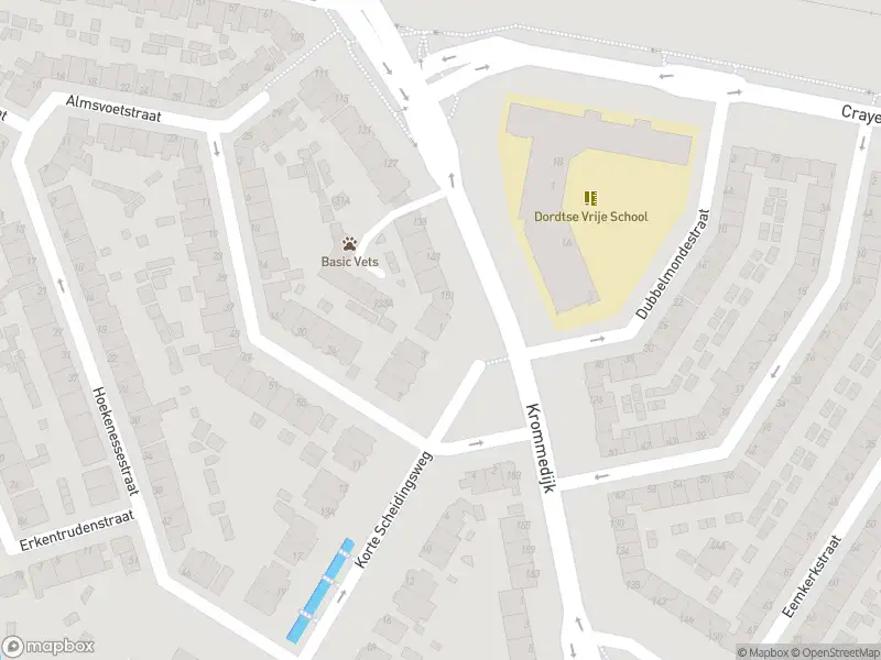 Ambulance met gepaste spoed naar de Korte Scheidingsweg in Dordrecht