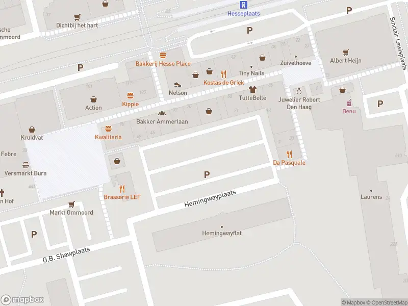 Ambulance met grote spoed naar de Hemingwayplaats in Rotterdam