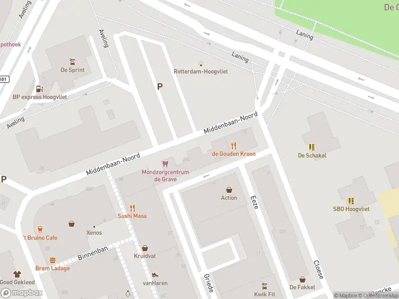 Ambulance met gepaste spoed naar de Middenbaan-Noord in Hoogvliet Rotterdam