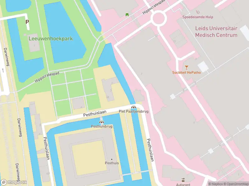 Ambulance met grote spoed naar de Pesthuislaan in Leiden